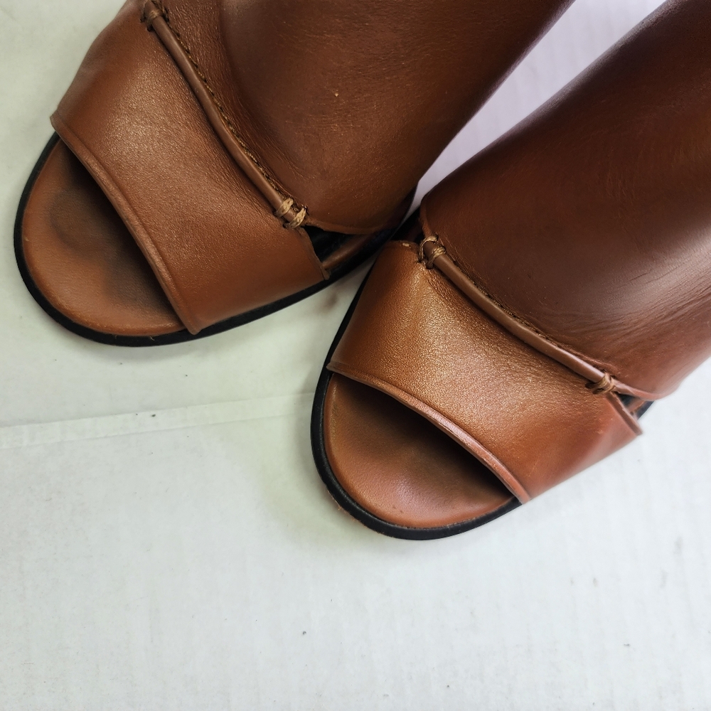 🌸Coach Elegant Leather Ankle Brown Heeled Sandals 9.5 - Picture 10 of 10